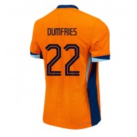 Camiseta Países Bajos Denzel Dumfries #22 Primera Equipación Eurocopa 2024 manga corta